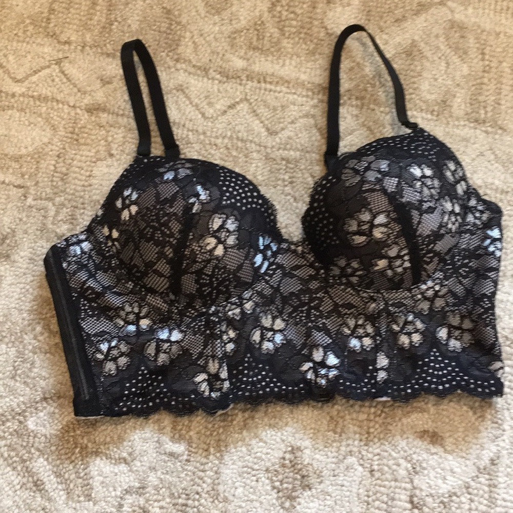 NWOT Sophie B Lightly Lined Long-line Ballonet Bra